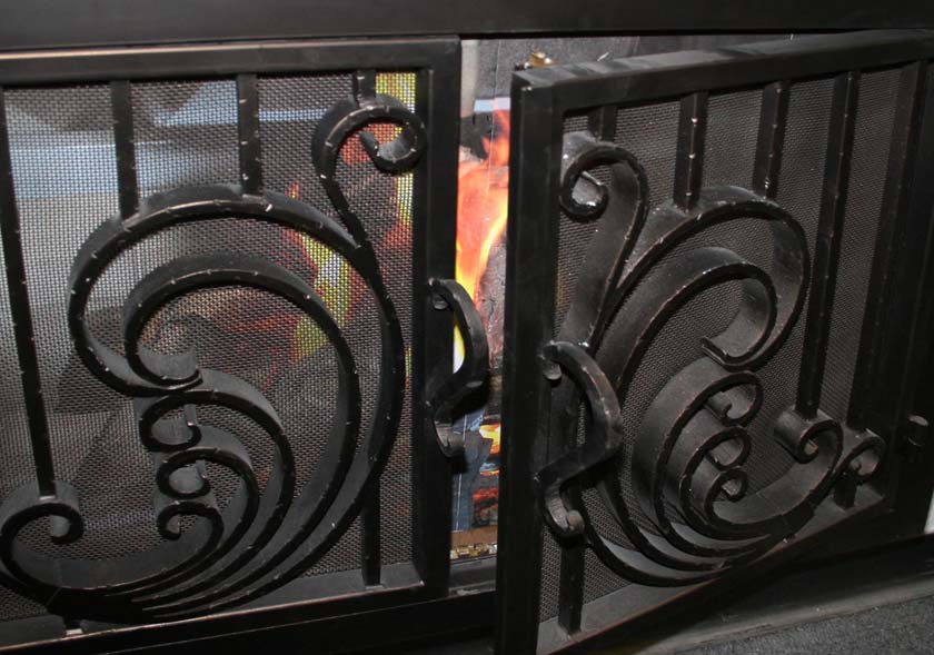 Hand forged Fireplace Door 4
