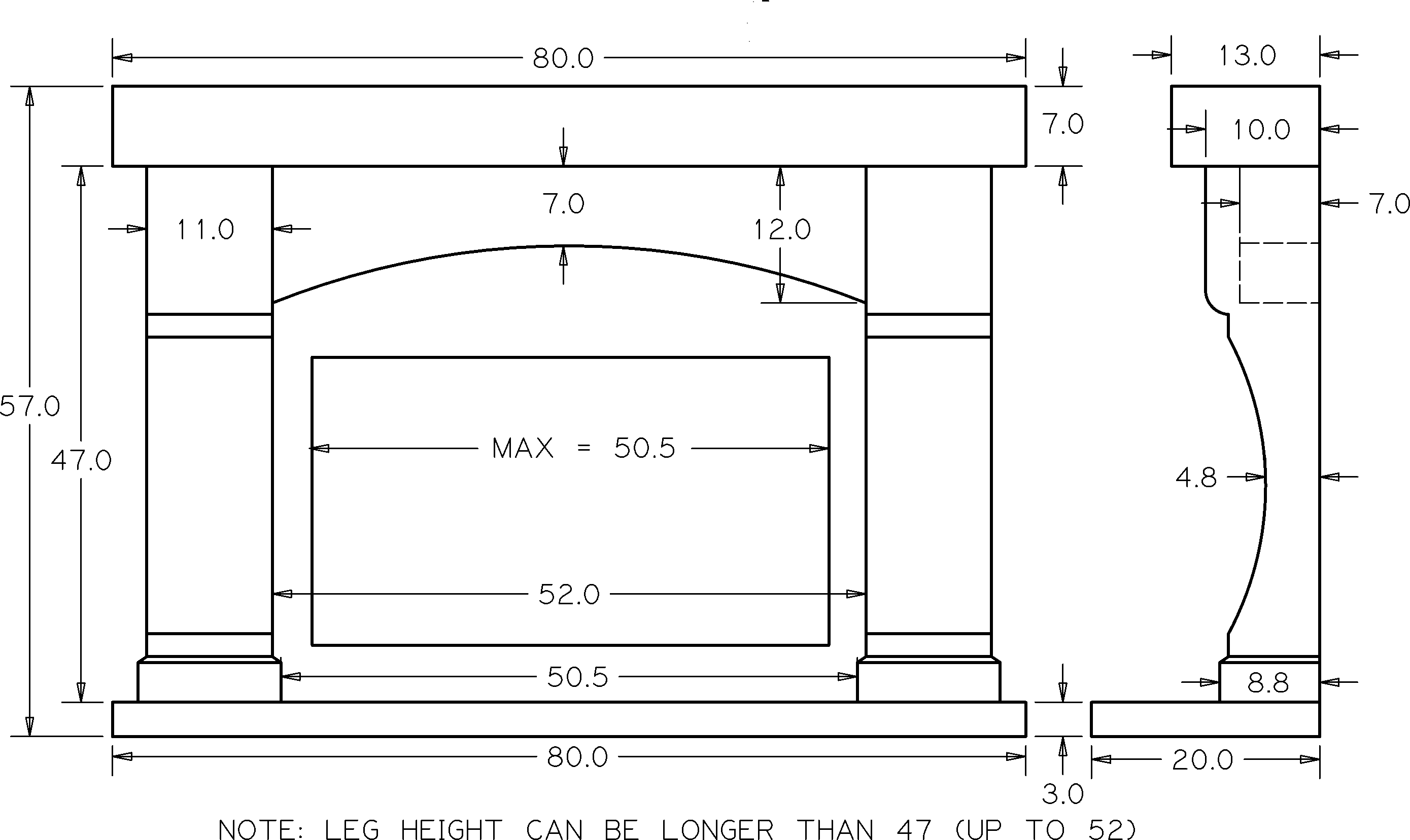 FM024 Fireplace Mantels, Fireplace surrounds, Iron Fireplace Doors and