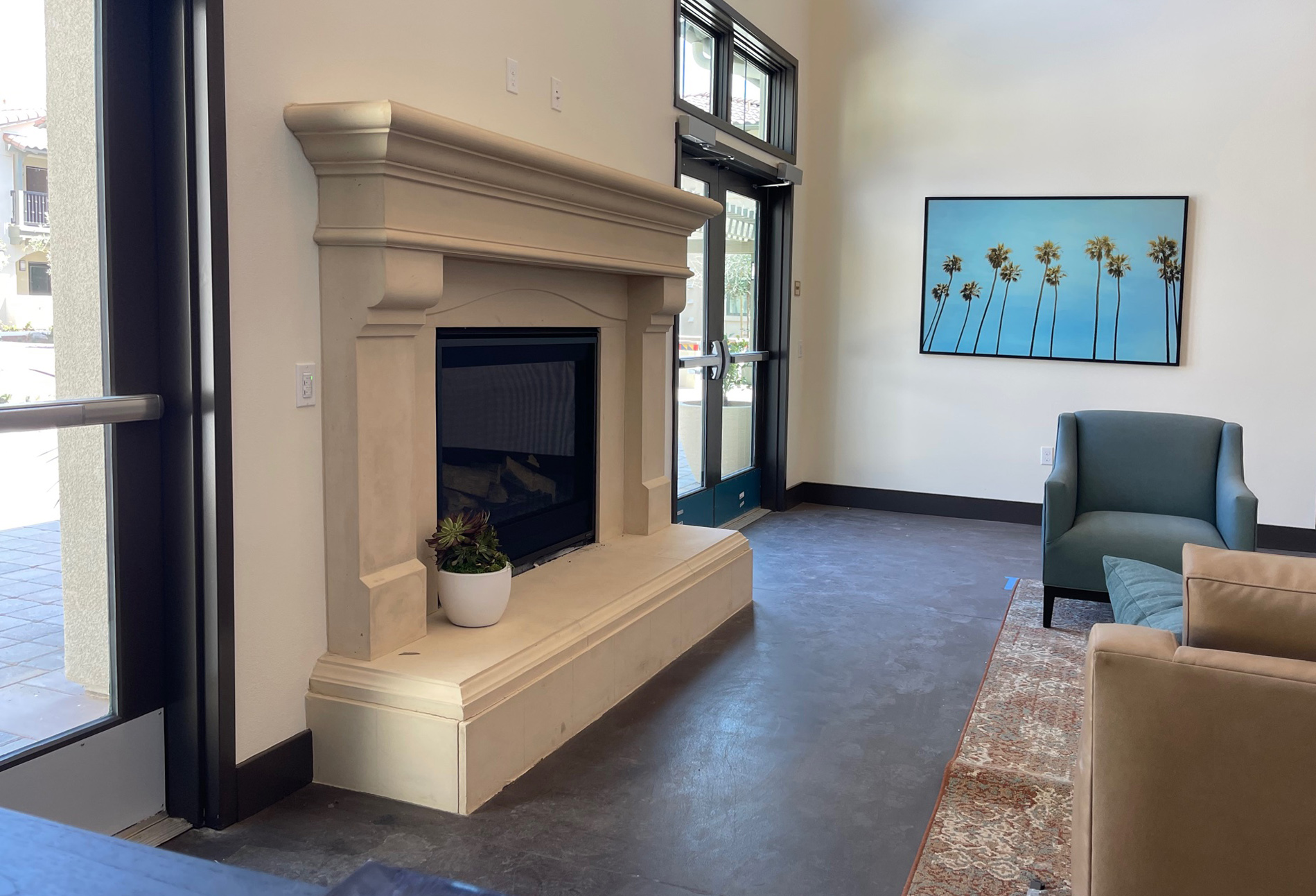 Fireplace mantel picture