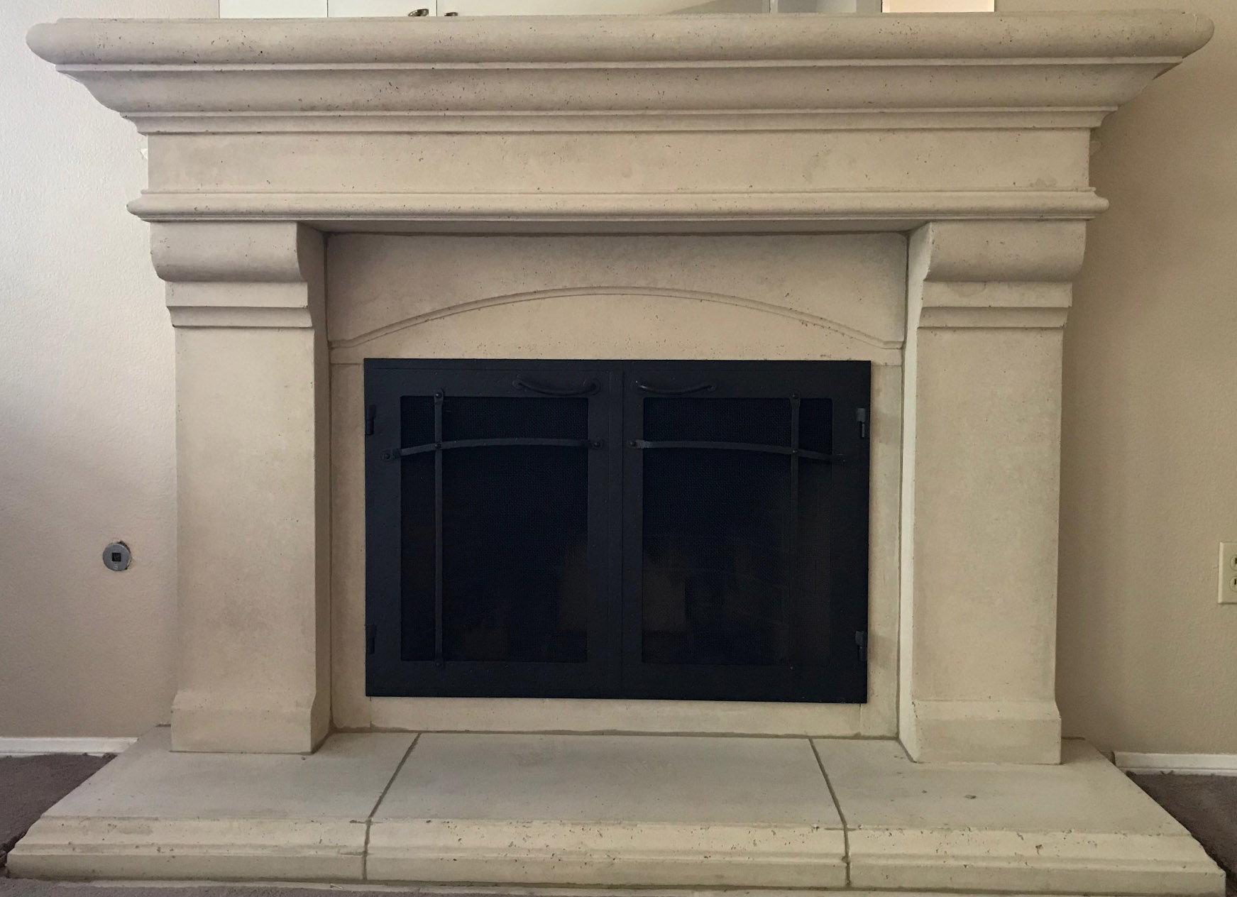 Fireplace mantel picture