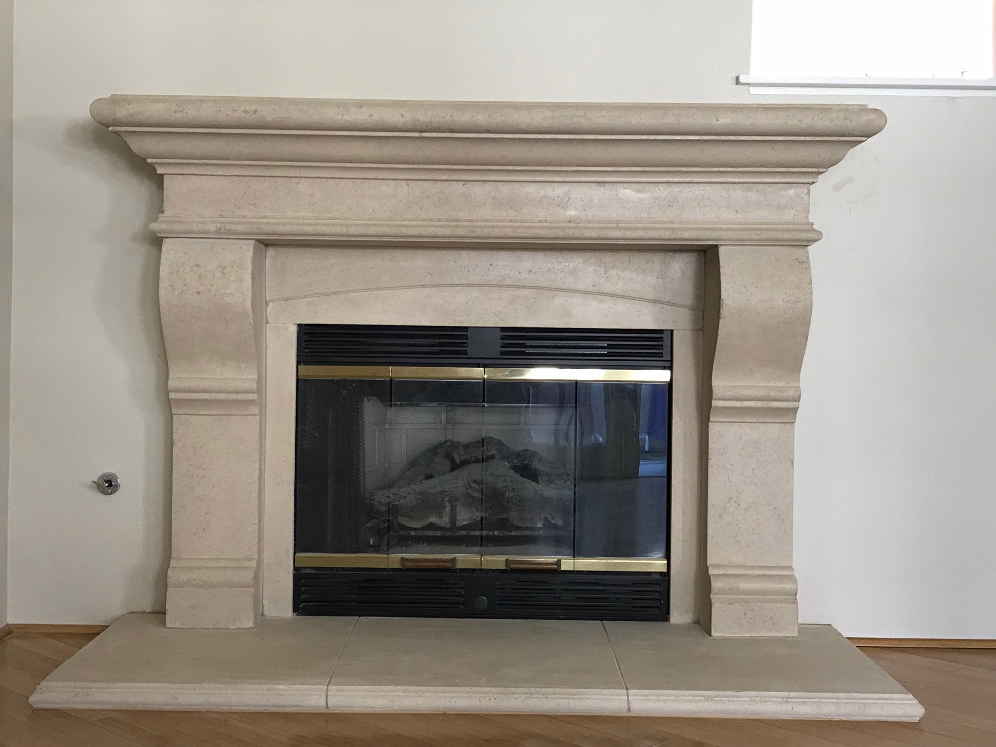 Fireplace mantel picture