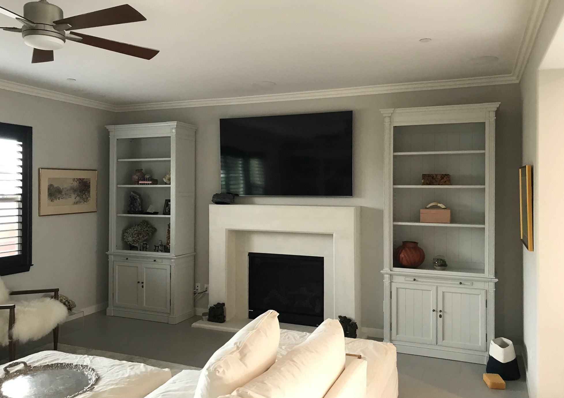 FM004 Fireplace Mantels, Fireplace surrounds, Iron Fireplace Doors and