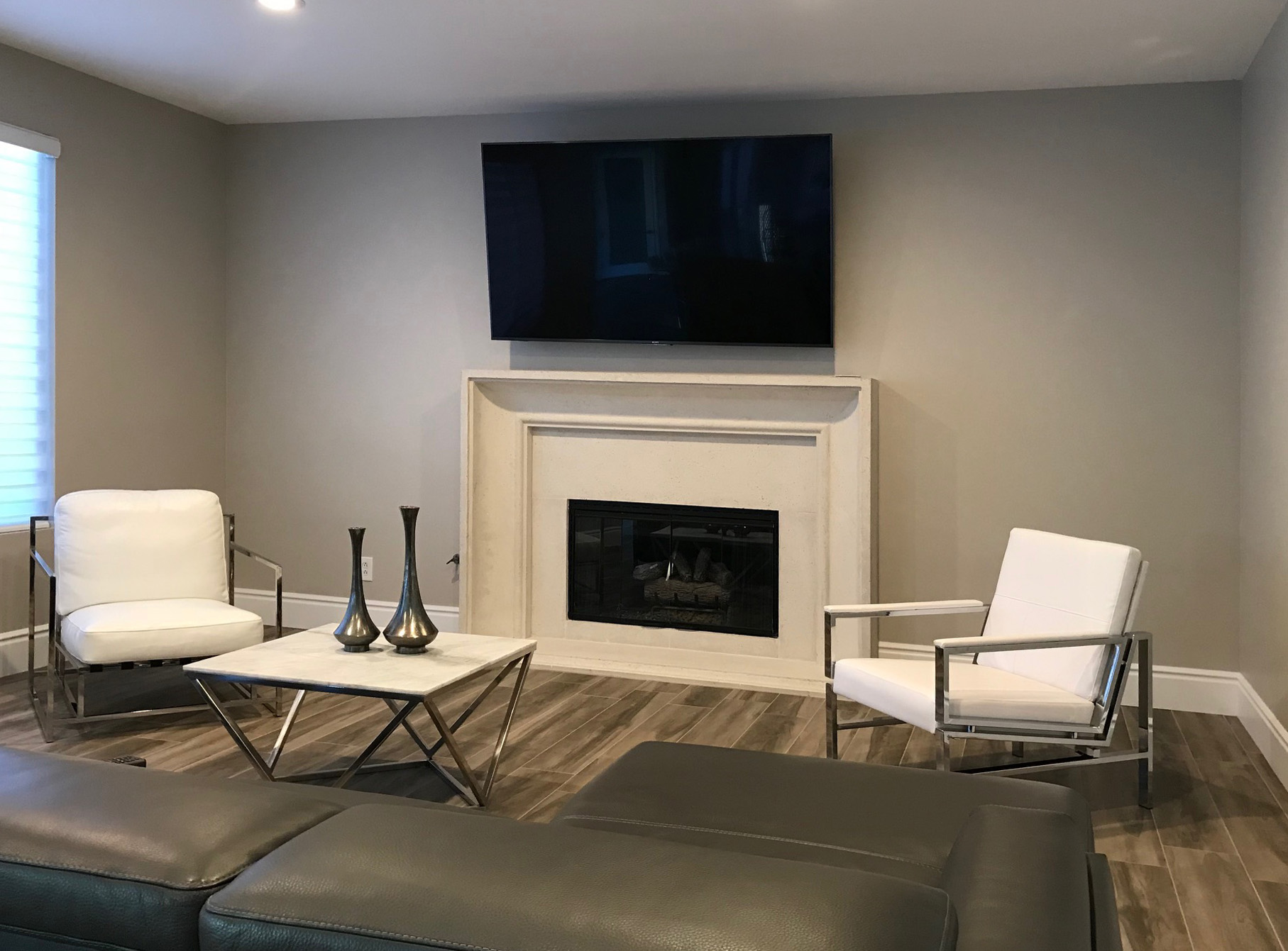 Fireplace mantel picture