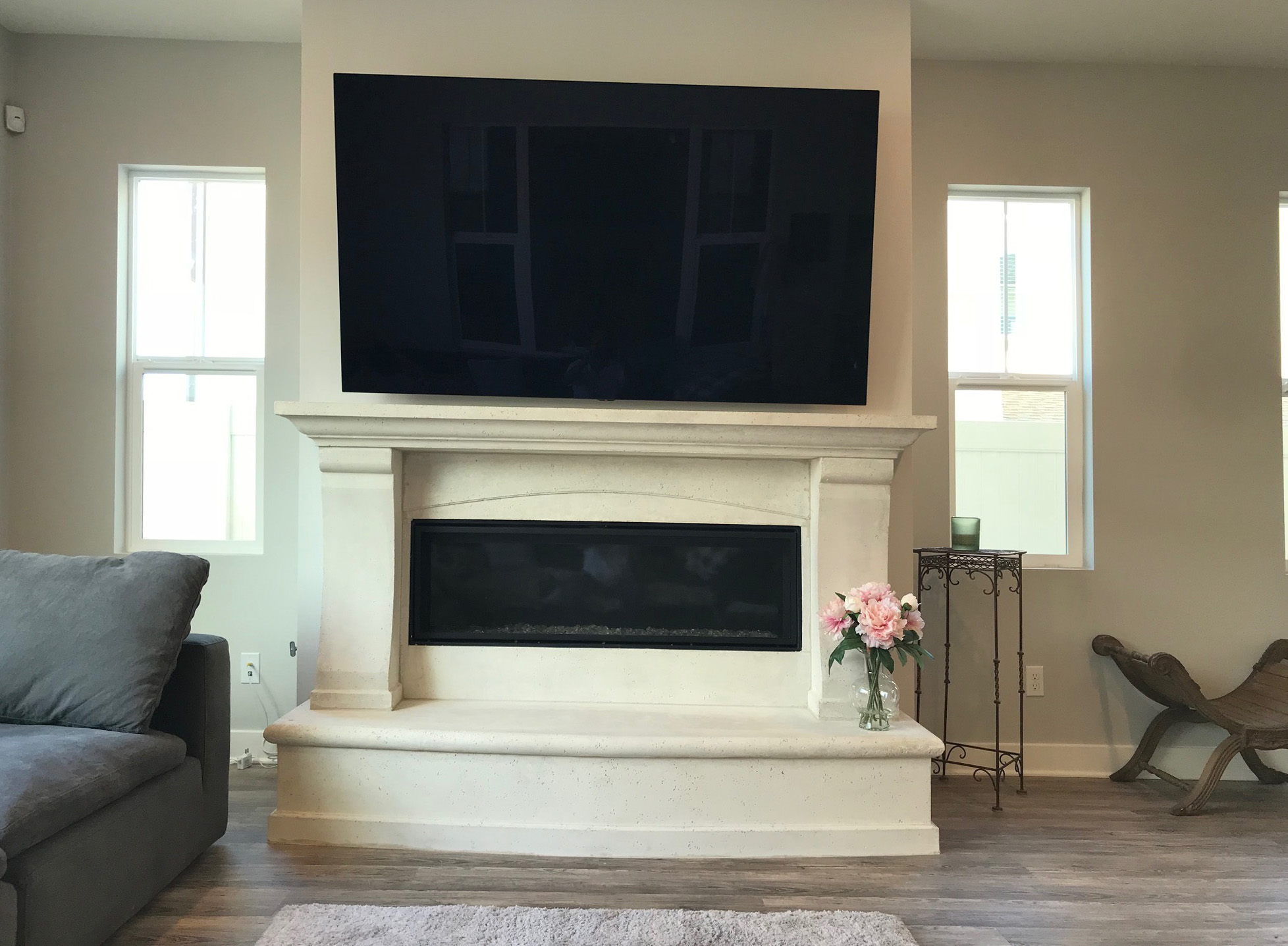 Fireplace mantel picture