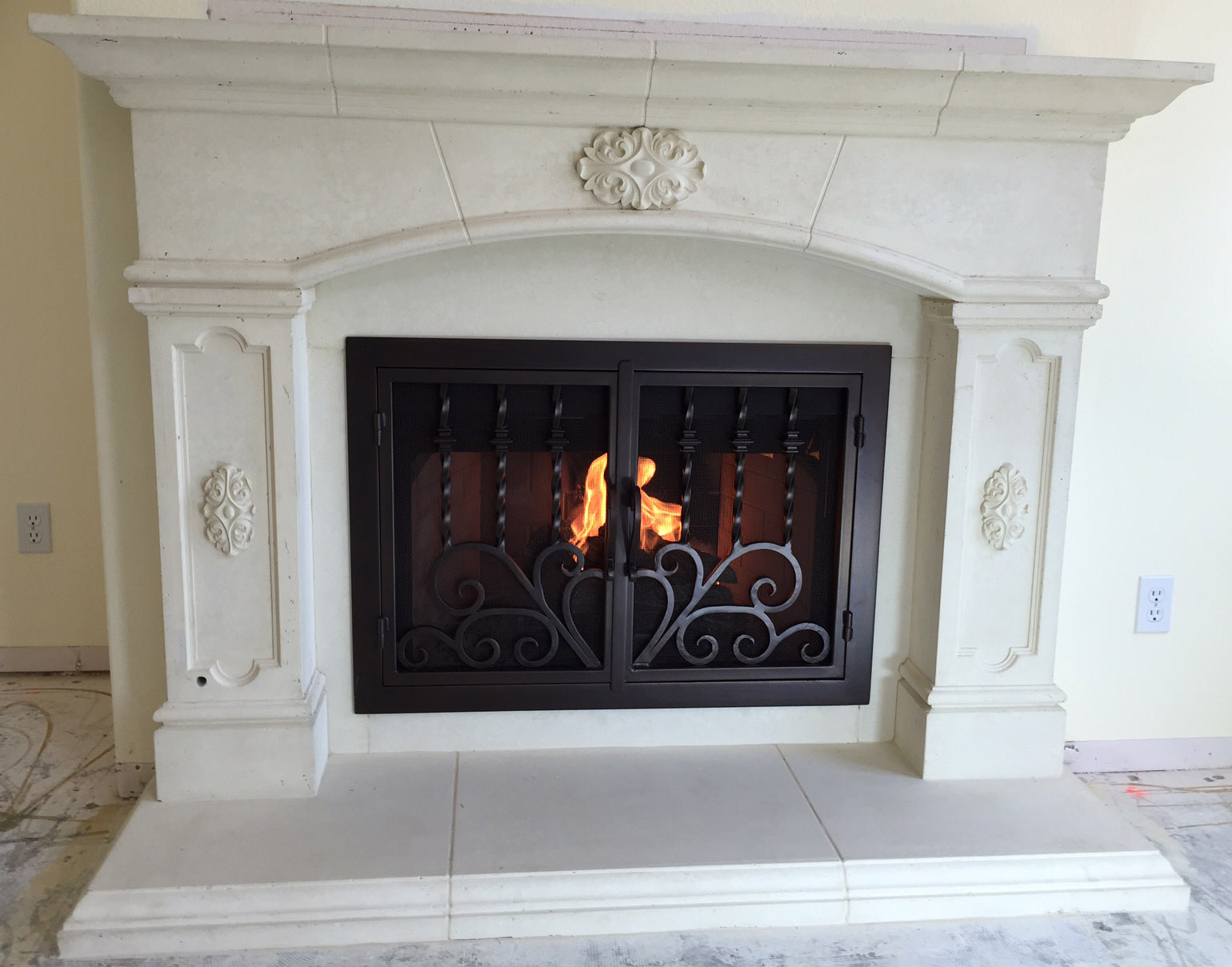 Fireplace mantel picture