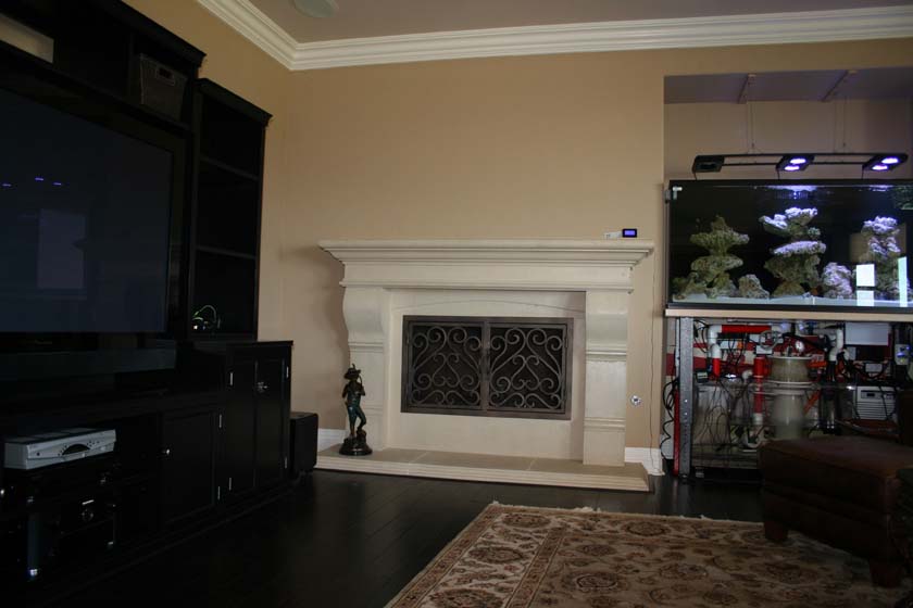 Fireplace mantel picture
