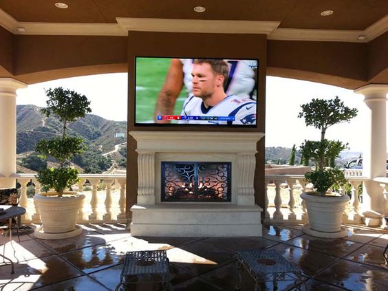 Fireplace mantel picture