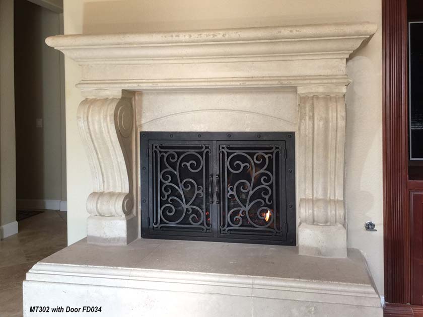 Fireplace mantel picture