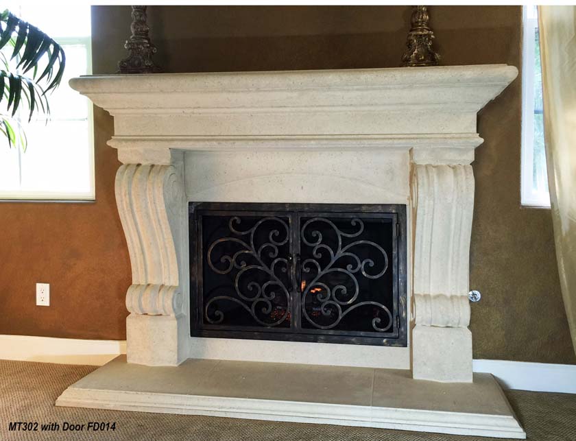 Fireplace mantel picture