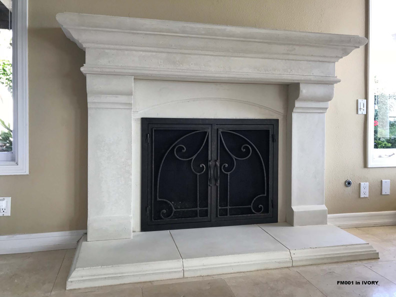 Fireplace mantel picture
