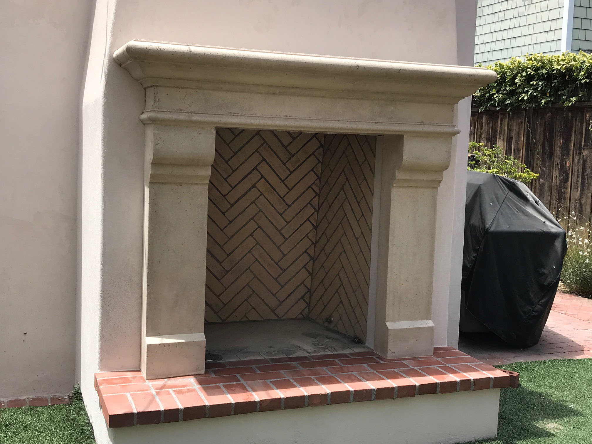 Fireplace mantel picture