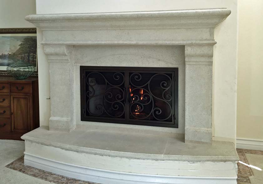 Fireplace mantel picture