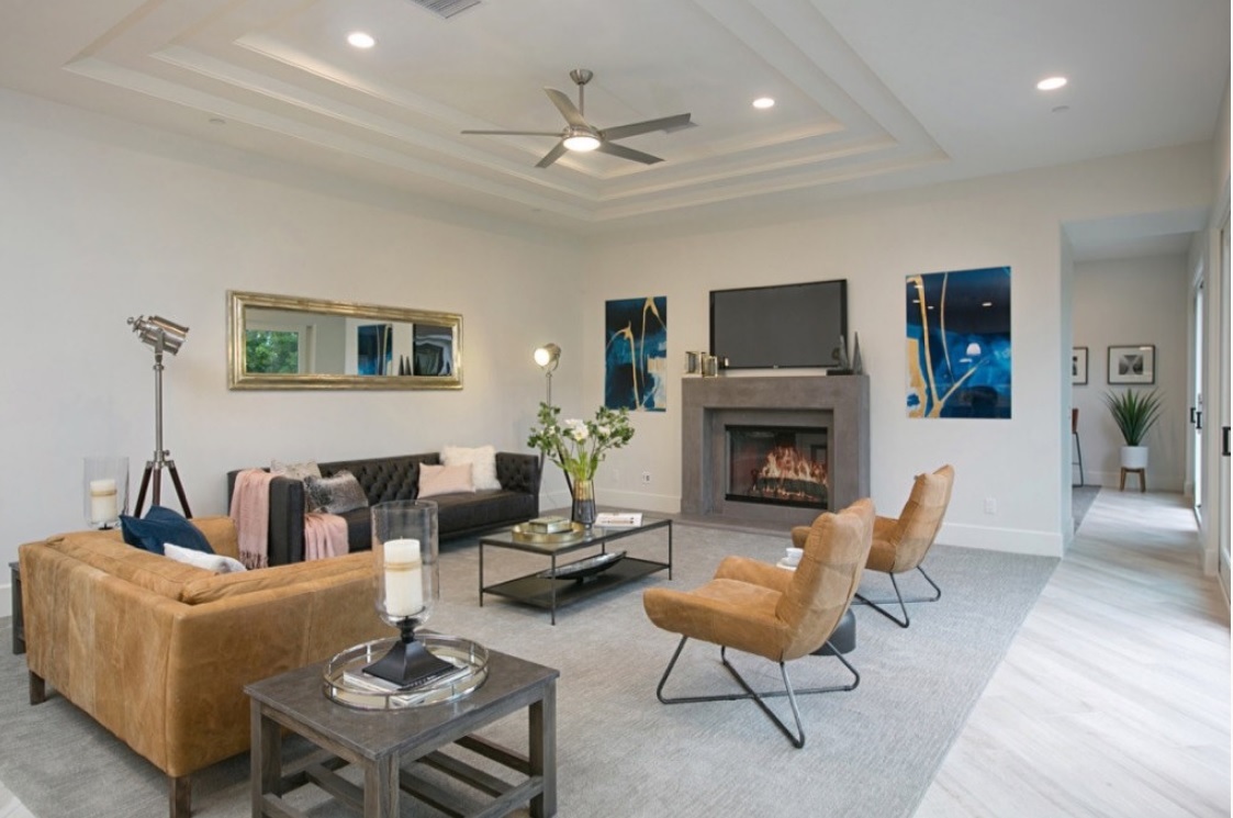 Fireplace mantel picture