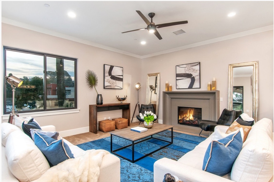 Fireplace mantel picture
