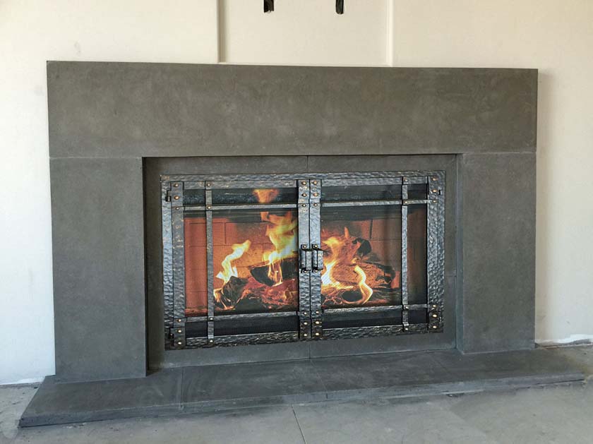 Fireplace mantel picture