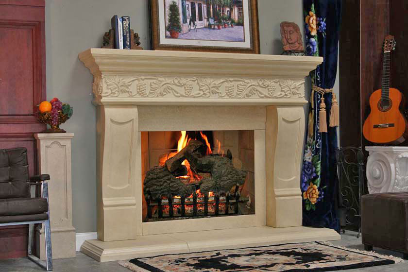 Fireplace mantel picture