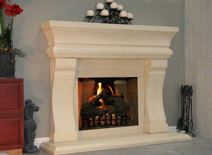 Fireplace mantel picture