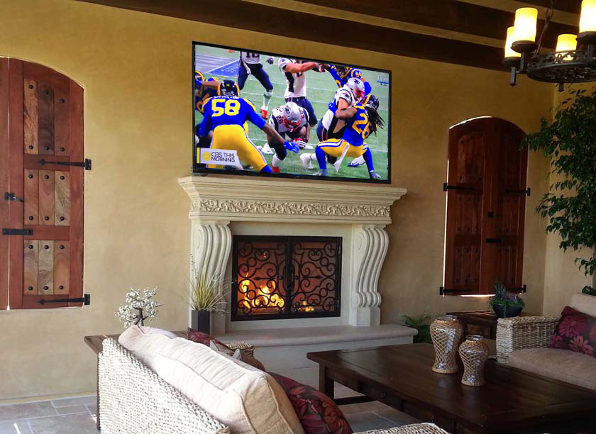 Fireplace mantel picture