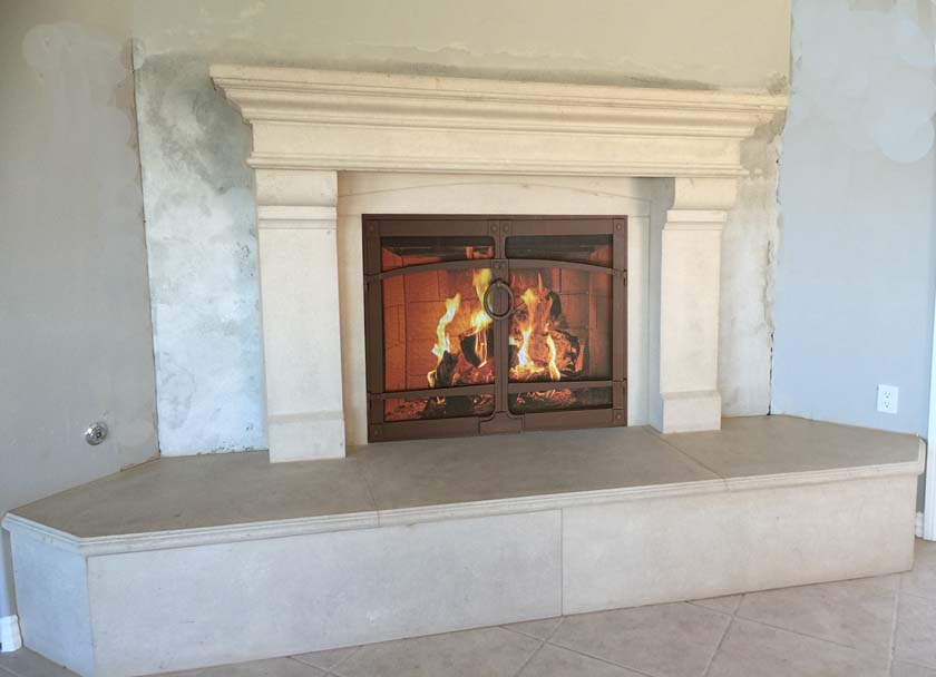 Fireplace mantel 802