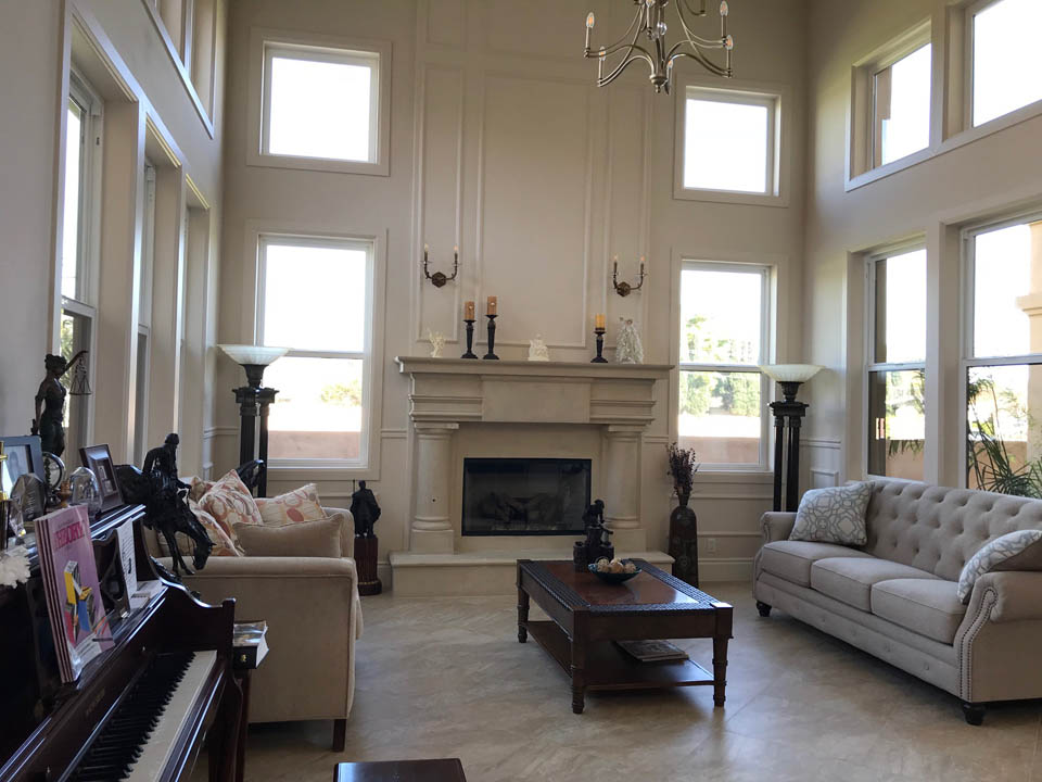 Fireplace mantel picture