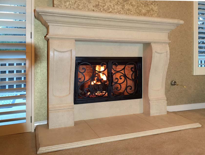 Fireplace mantel