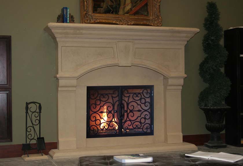 Fireplace mantel picture